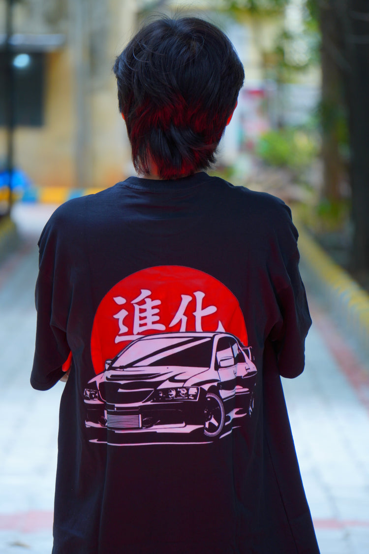 HADDU Oversized T-Shirts — heavy gsm cotton tees with Race printed