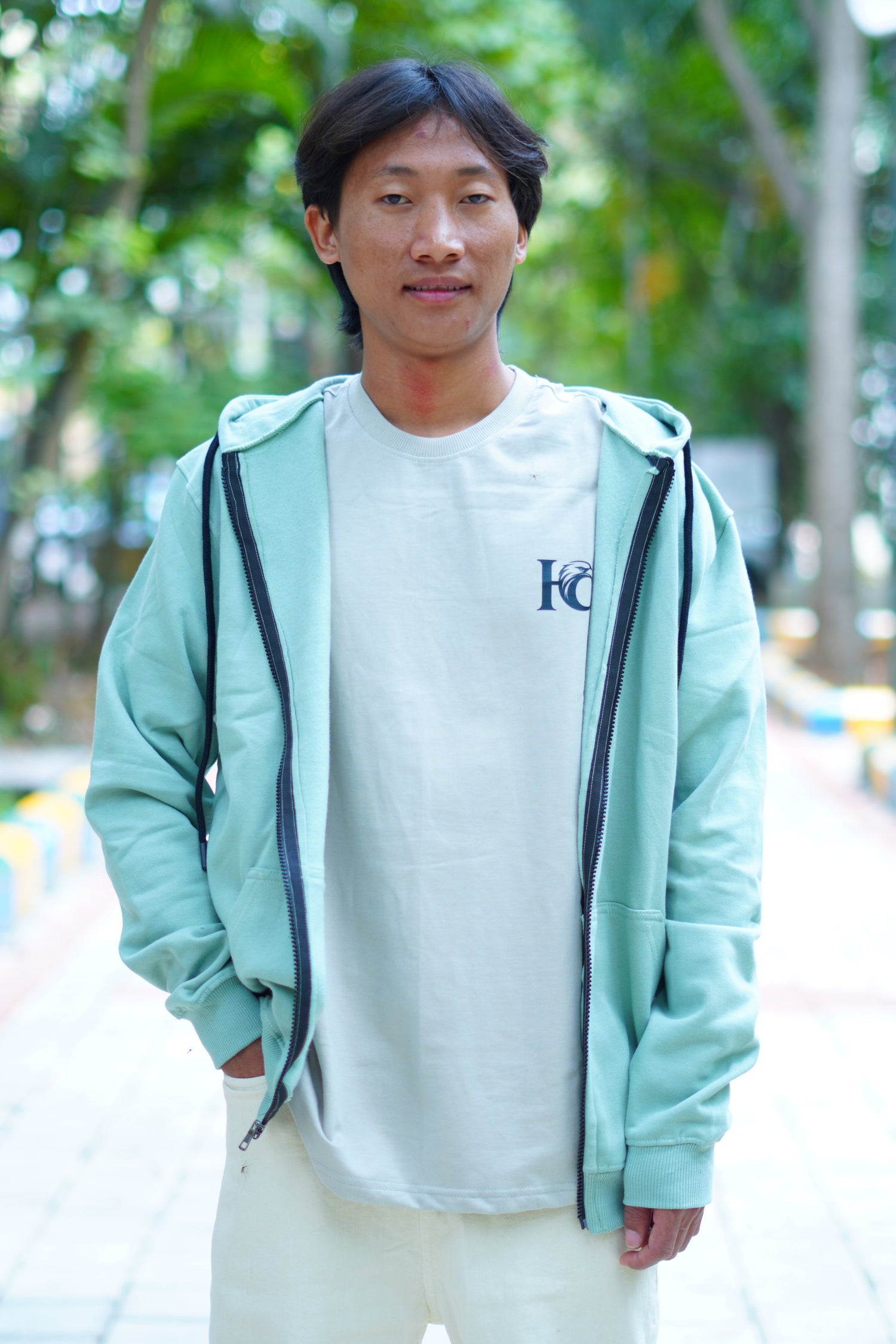 Mint green (Sage Mint color) color Hoodies for Men's