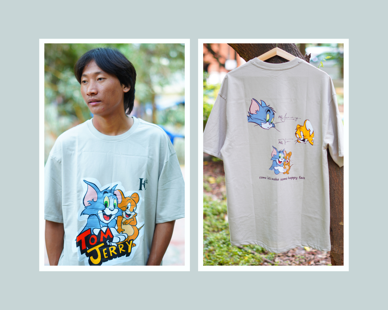 Tom & jerry Graphic printed Tees men's