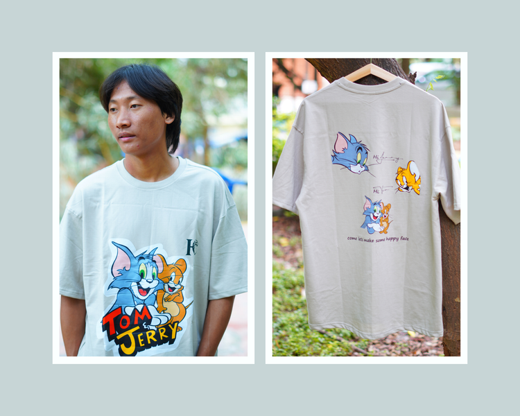 Tom & jerry Graphic printed Tees men's