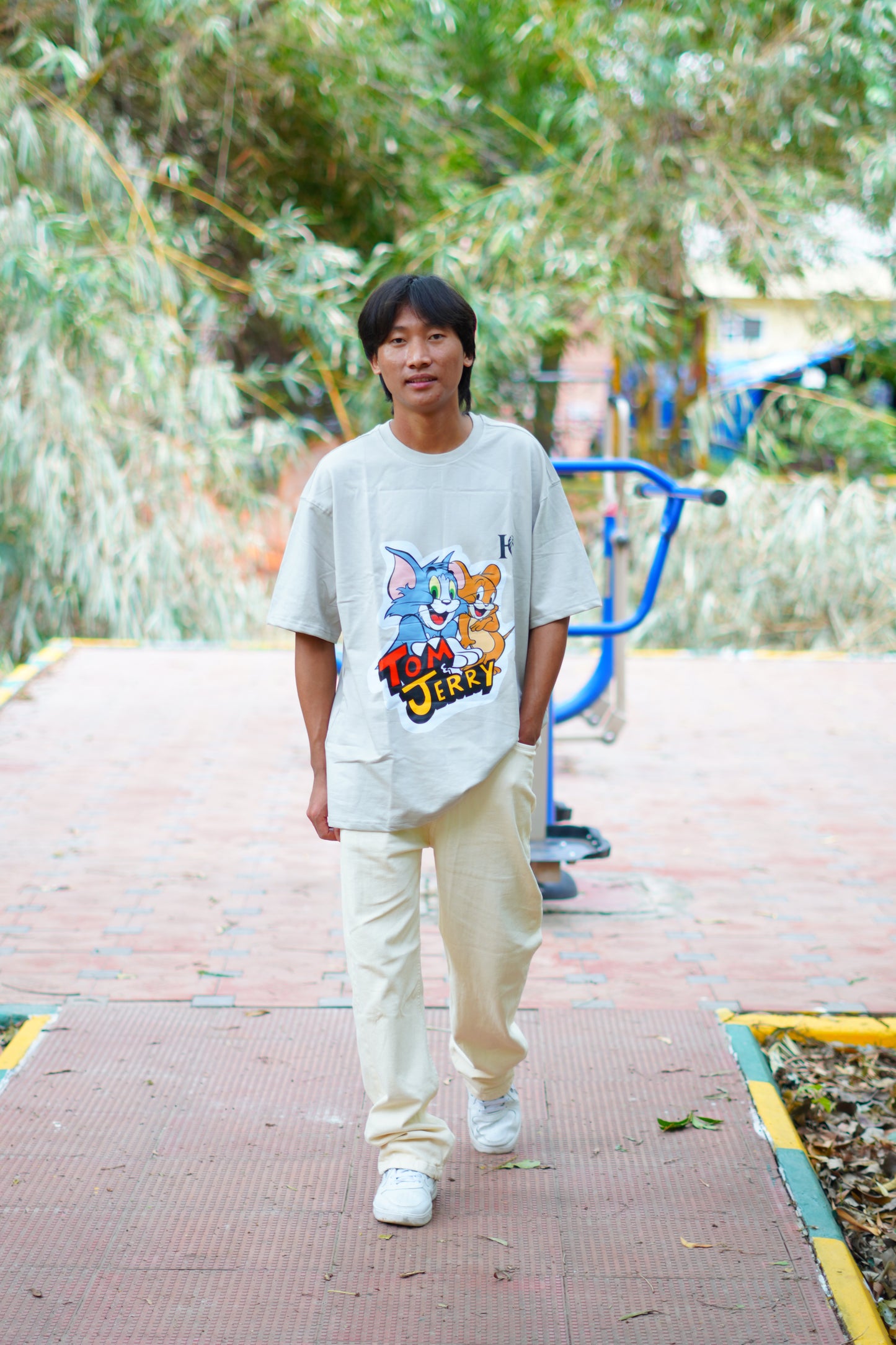 Cartoon Series – Tom & Jerry Oversized T-Shirt by Haddu Men's