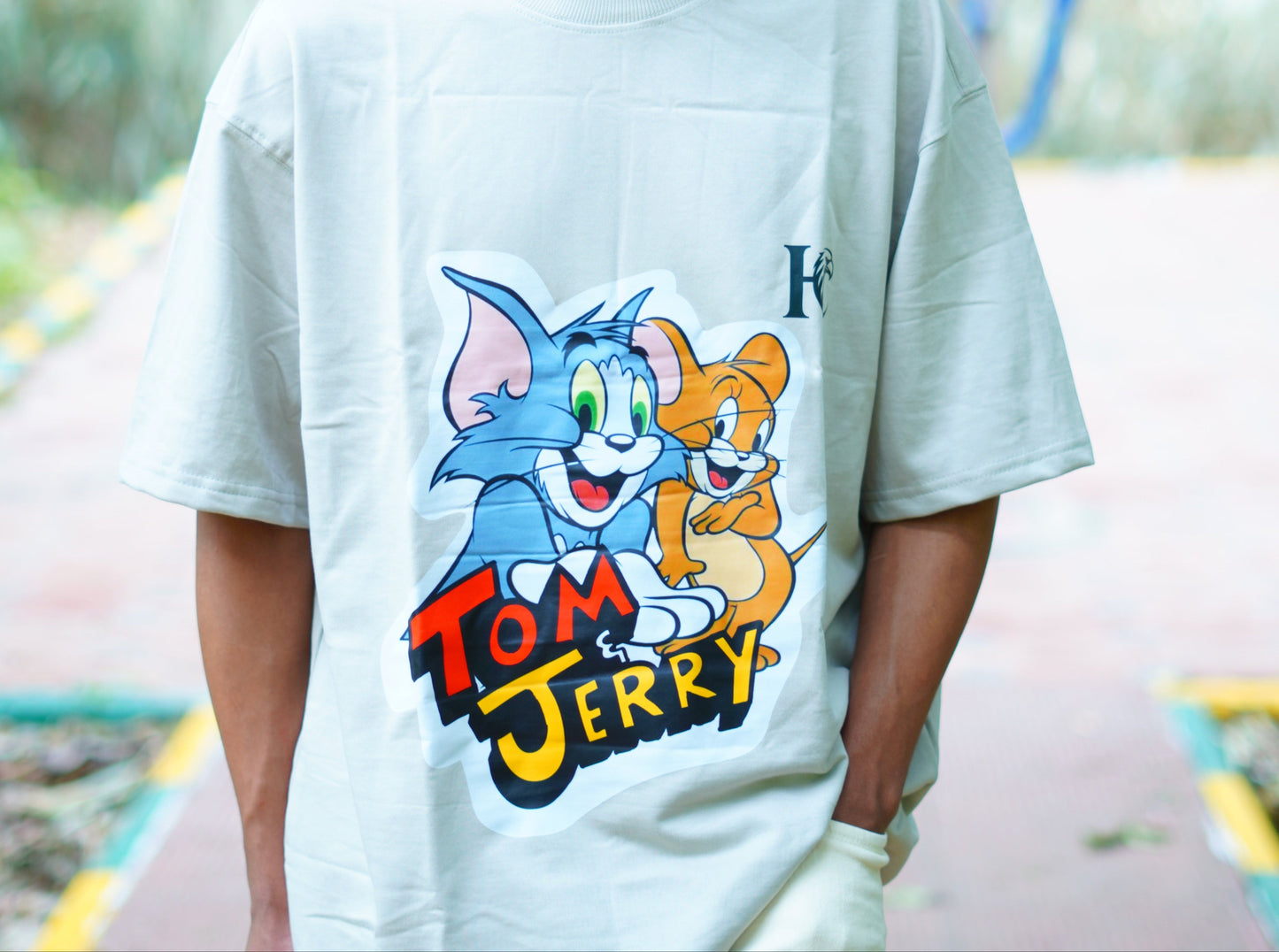Cartoon Series – Tom & Jerry Oversized T-Shirt by Haddu Men's