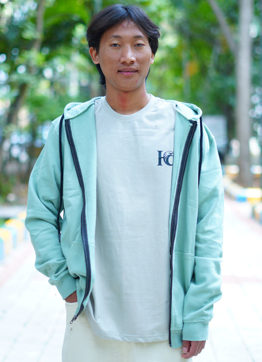 Mint green (Sage Mint color) color Hoodies for Men's